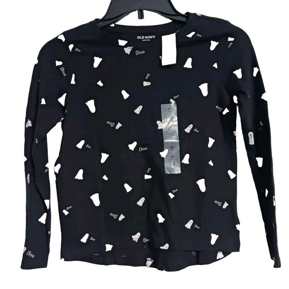 NWT  Girls Old Navy Halloween Tee Size M (8) Ghosts Boo Top